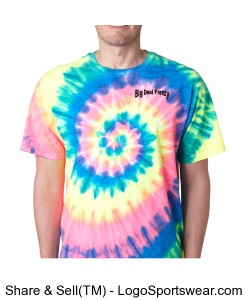 Dyenomite Adult Multi-Color Spiral Tie-Dyed T-Shirt Design Zoom